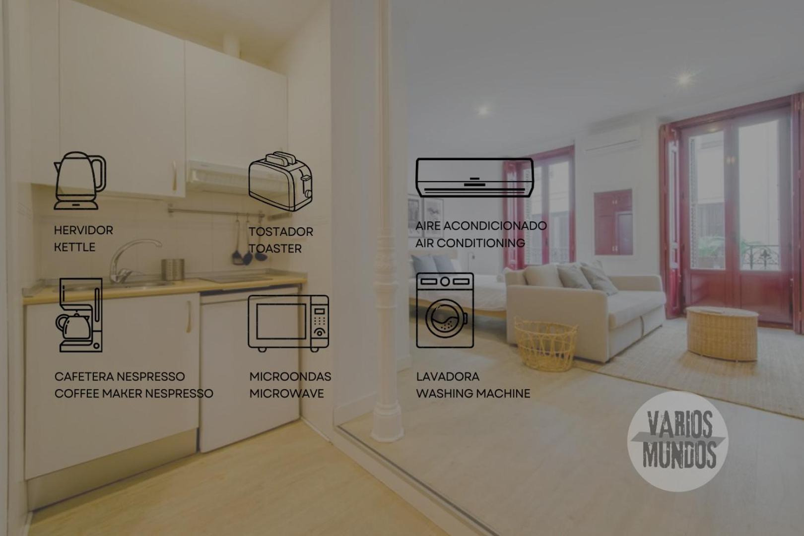 Beautiful Loft Para 3Pax En Huertas-Cortes Madrid Eksteriør bilde